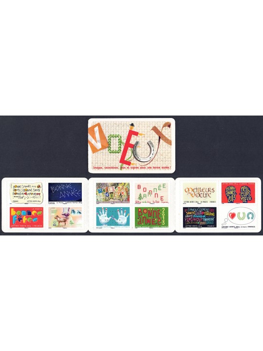 FRANCE 2012 Greeting Stamps (Happy New Year) booklet MNH**