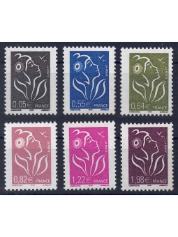 FRANCIA 2005 Marianna dei Francesi 6v MNH**