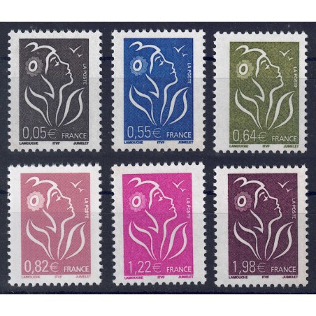 FRANCE 2005 Marianne of the French 6v MNH**