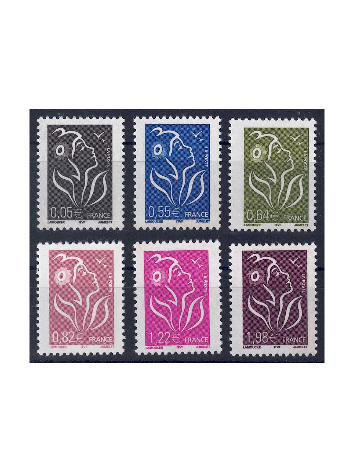 FRANCE 2005 Marianne of the French 6v MNH**