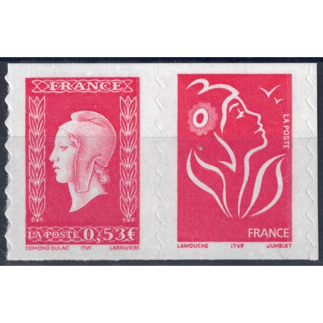 FRANCE 2005 Dulac's Marianne (from booklet) 2v MNH**