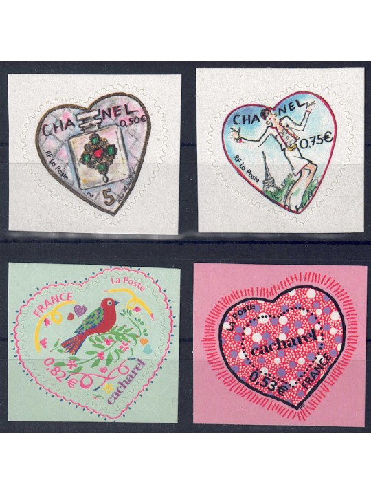 FRANCIA 2005 San Valentino (Cacharel + Chanel) 4v MNH**