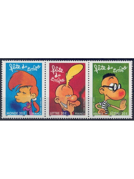 FRANCE 2005 Stamp Day 3v MNH**