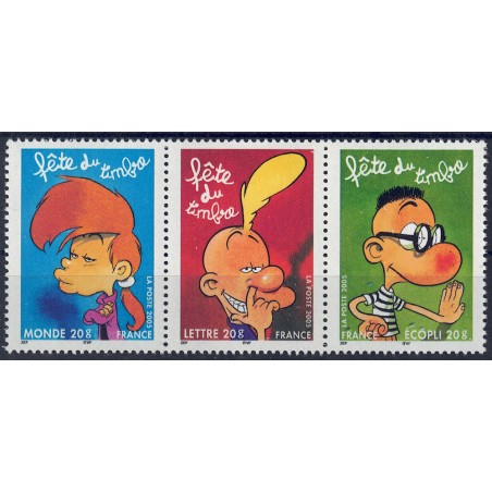 FRANCE 2005 Stamp Day 3v MNH**