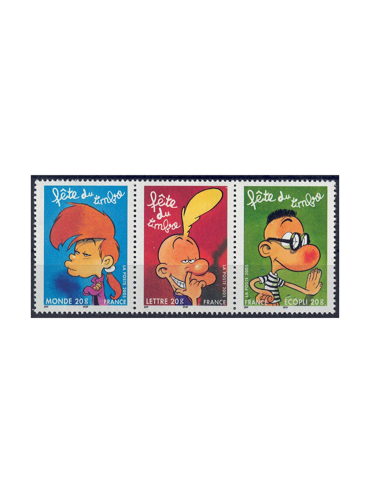FRANCE 2005 Stamp Day 3v MNH**