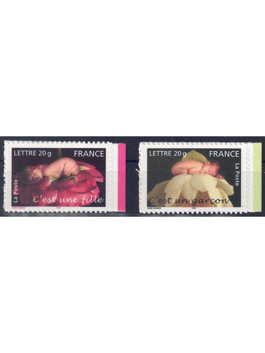FRANCIA 2005 Francobolli augurali (maschio e femmina) da LB 2v MNH**