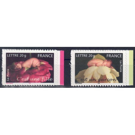 FRANCIA 2005 Francobolli augurali (maschio e femmina) da LB 2v MNH**