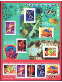 FRANCIA 2001 Il XX secolo (Le Scienze) BF MNH**
