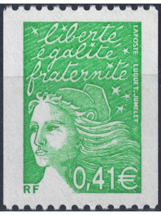 FRANCE 2002 Marianne of 14 July (black number on the back) MNH**