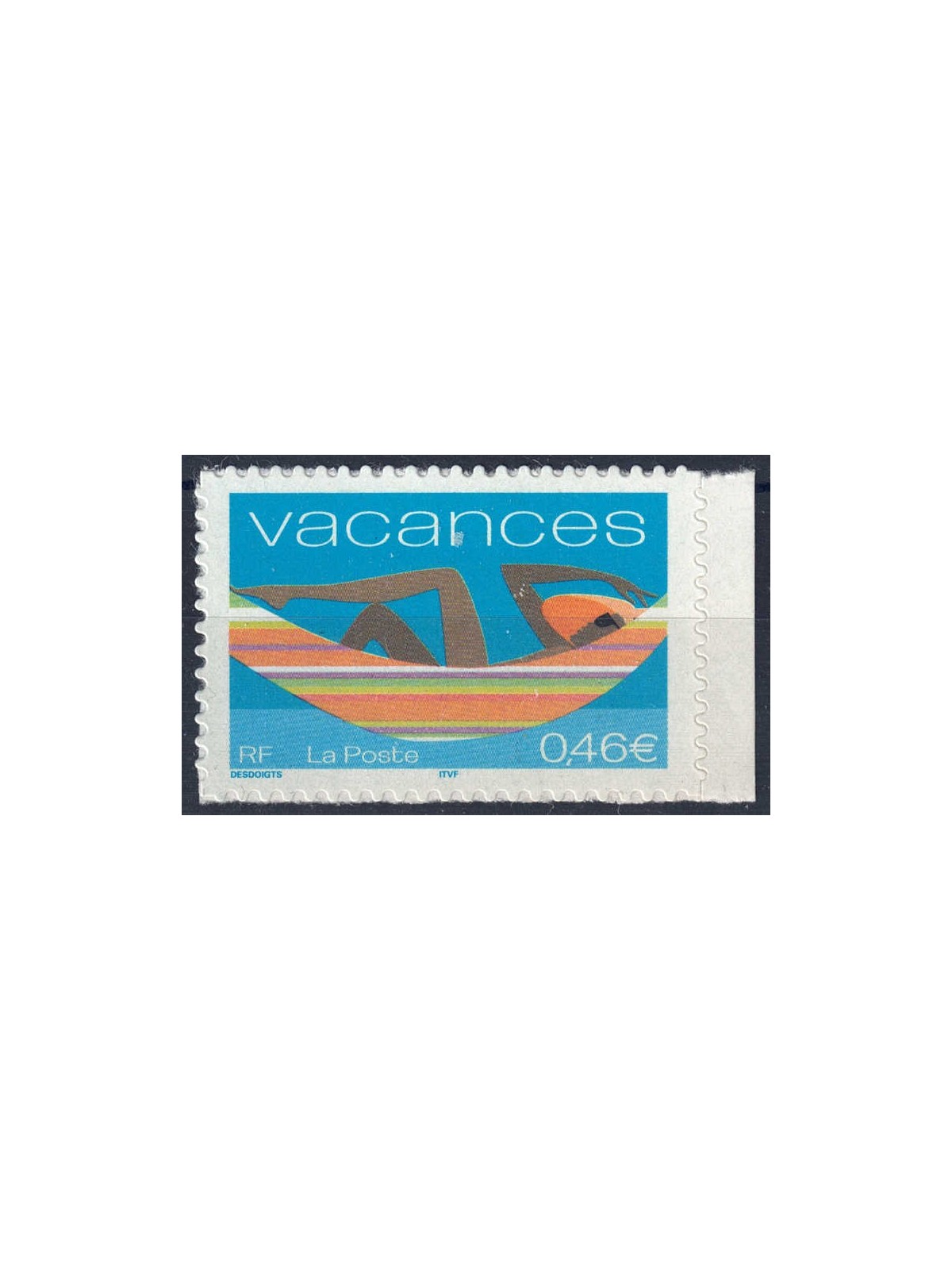 FRANCIA 2002 Buone vacanze (adesivo) MNH**