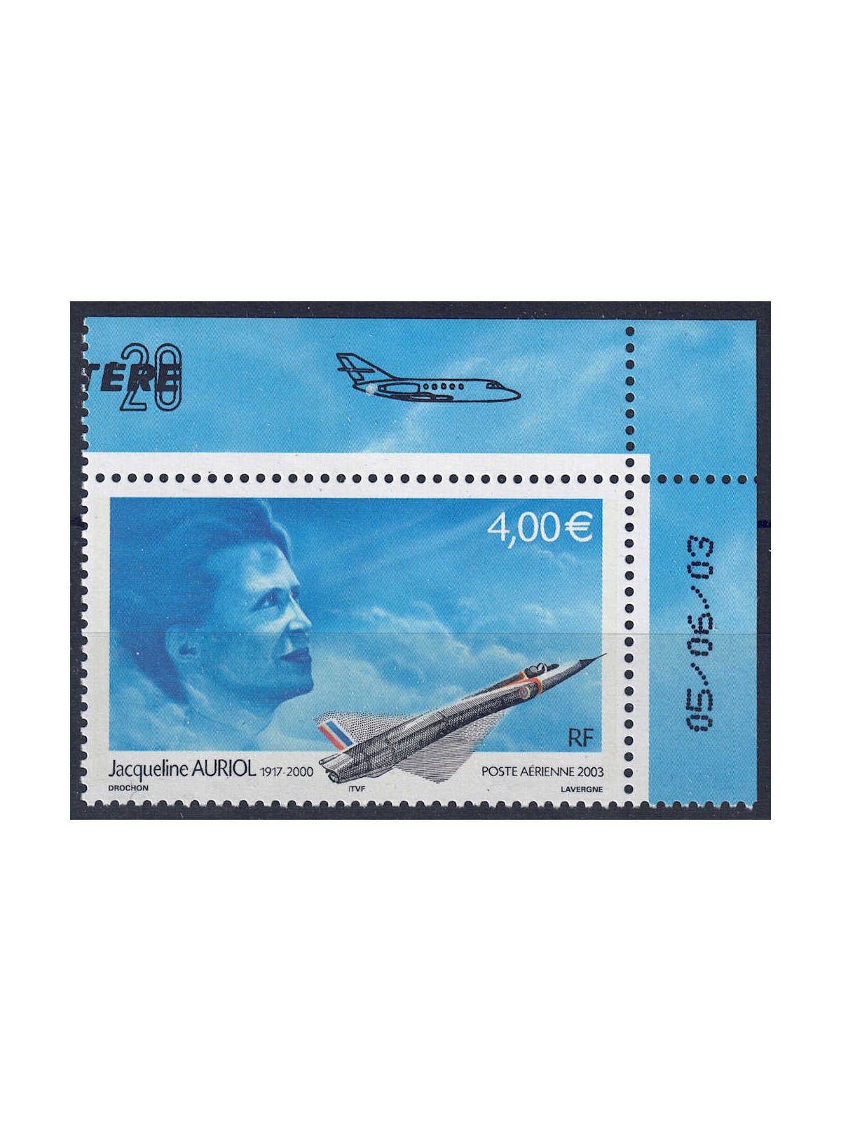 FRANCIA 2003 Jacqueline Auriol (da MF) MNH**
