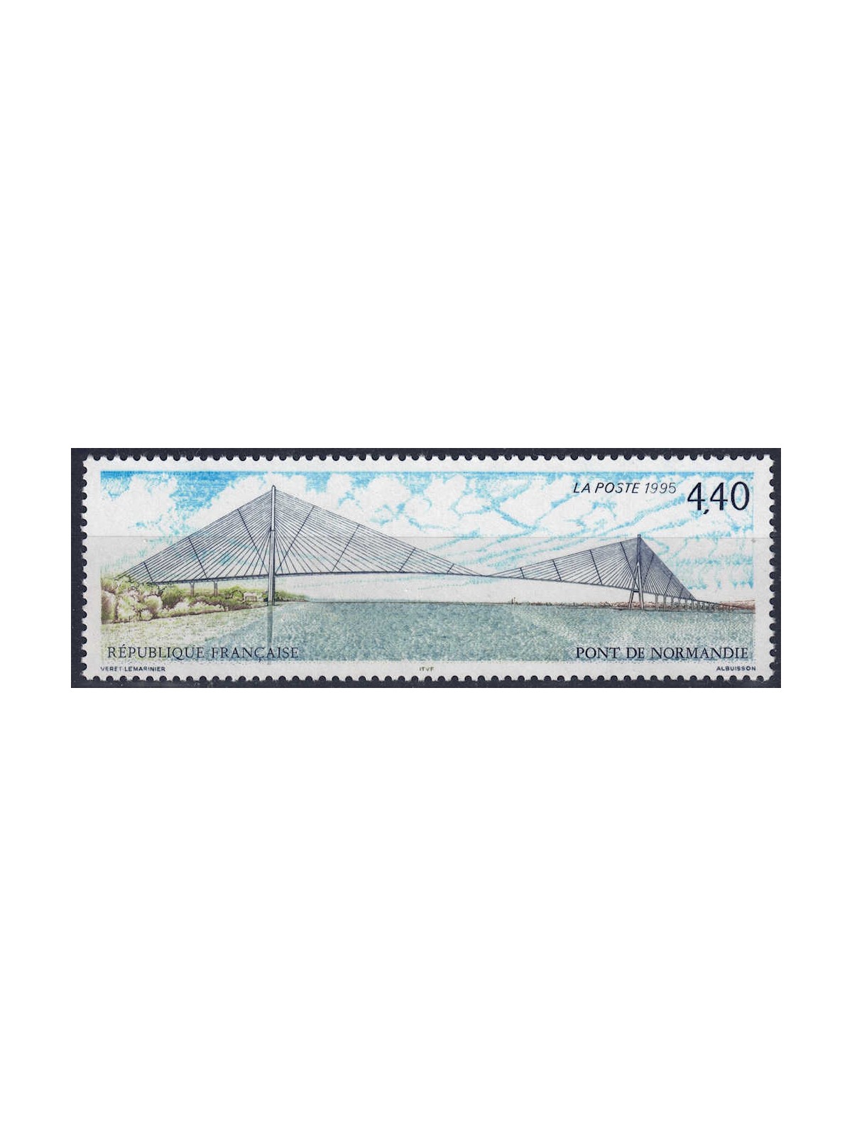 FRANCIA 1995 Ponte di Normandia MNH**