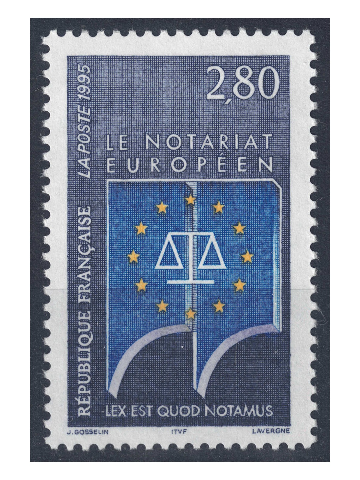 FRANCE 1995 European Notary MNH**