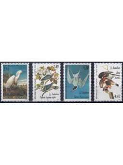 FRANCE 1995 Decorative arts (Audubon) 4v MNH**