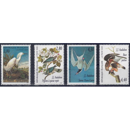 FRANCE 1995 Decorative arts (Audubon) 4v MNH**