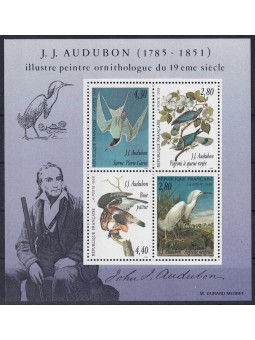 FRANCE 1995 Decorative arts (Audubon) s/s MNH**