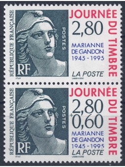 FRANCIA 1995 Giornata del francobollo 2v MNH**