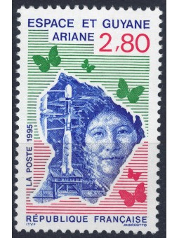 FRANCIA 1995 Satellite Ariane MNH**