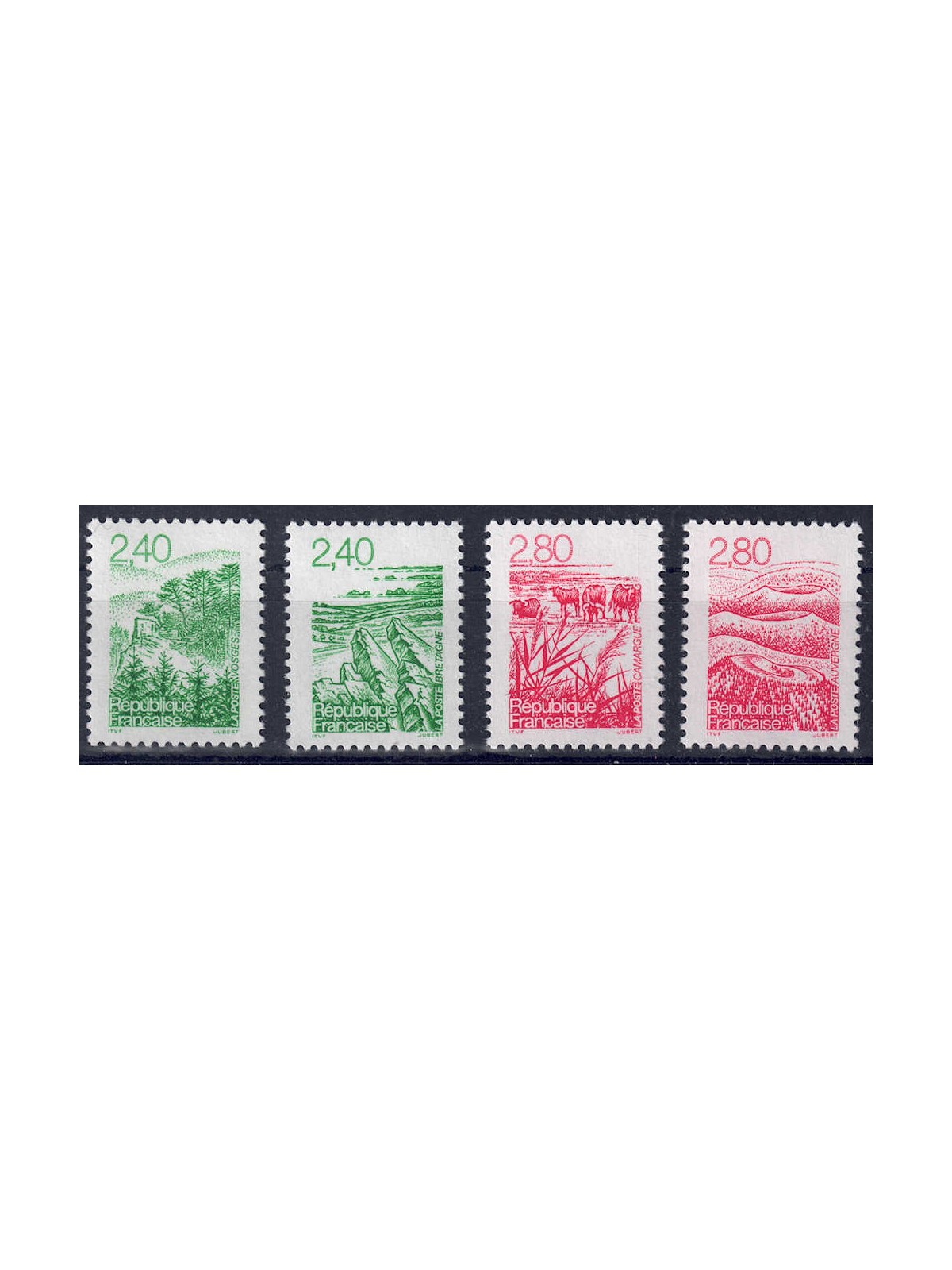 FRANCIA 1995 Le regioni francesi 4v MNH**