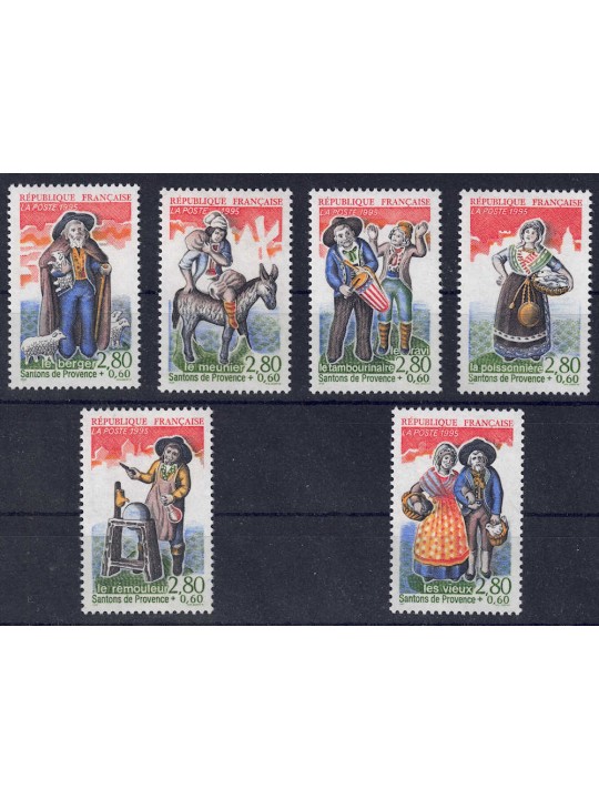 FRANCIA 1995 Statuette provenzali 6v MNH**