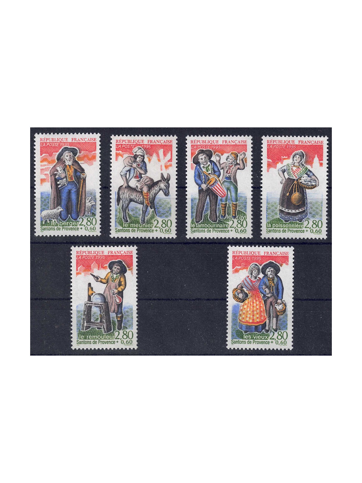 FRANCE 1995 Provençal Statuettes 6v MNH**