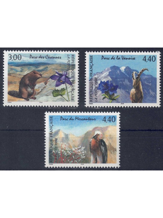 FRANCE 1996 Nature in France (11th series) 3v MNH**