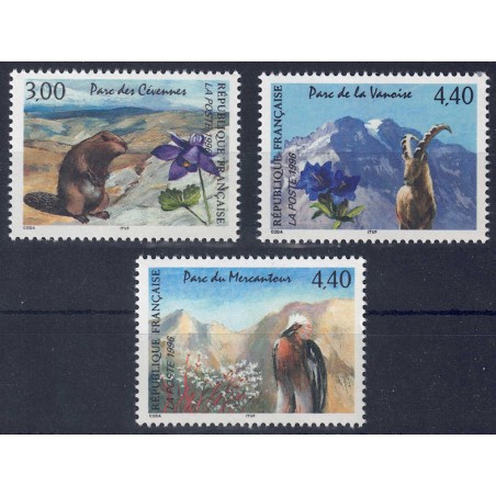 FRANCE 1996 Nature in France (11th series) 3v MNH**