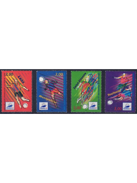 FRANCIA 1996 Mondiali di calcio 4v MNH**