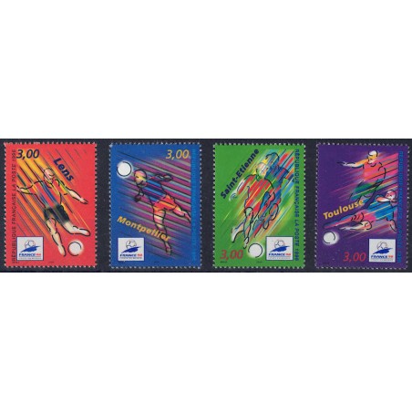 FRANCIA 1996 Mondiali di calcio 4v MNH**