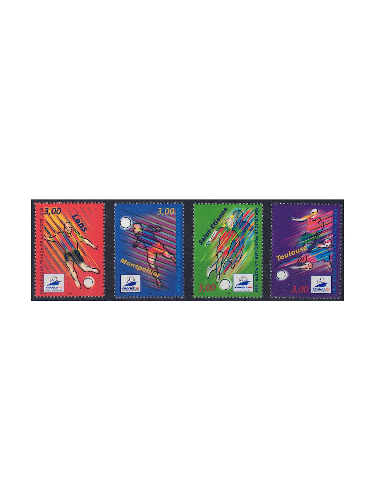 FRANCIA 1996 Mondiali di calcio 4v MNH**