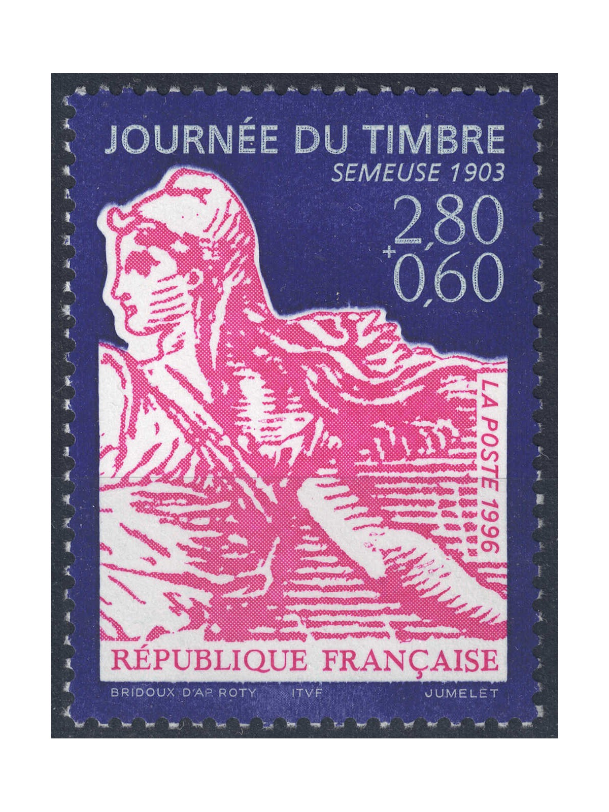 FRANCIA 1996 Giornata del francobollo MNH**