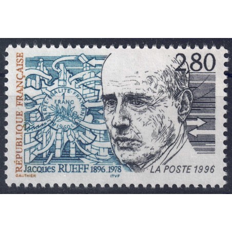 FRANCIA 1996 Jacques Rueff MNH**