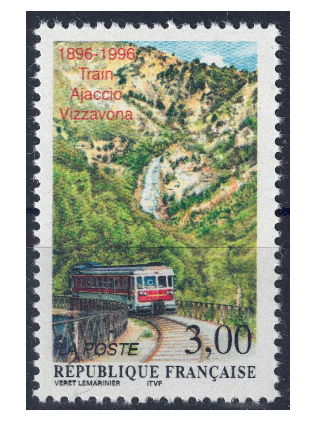 FRANCE 1996 Railway line MNH**