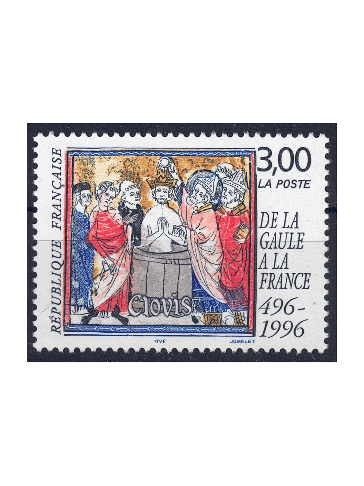 FRANCE 1996 Baptism of Clovis I MNH**