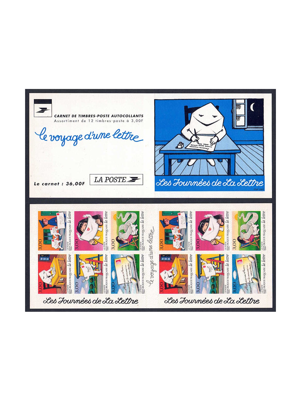 FRANCIA 1997 Le giornate della Lettera LB MNH**