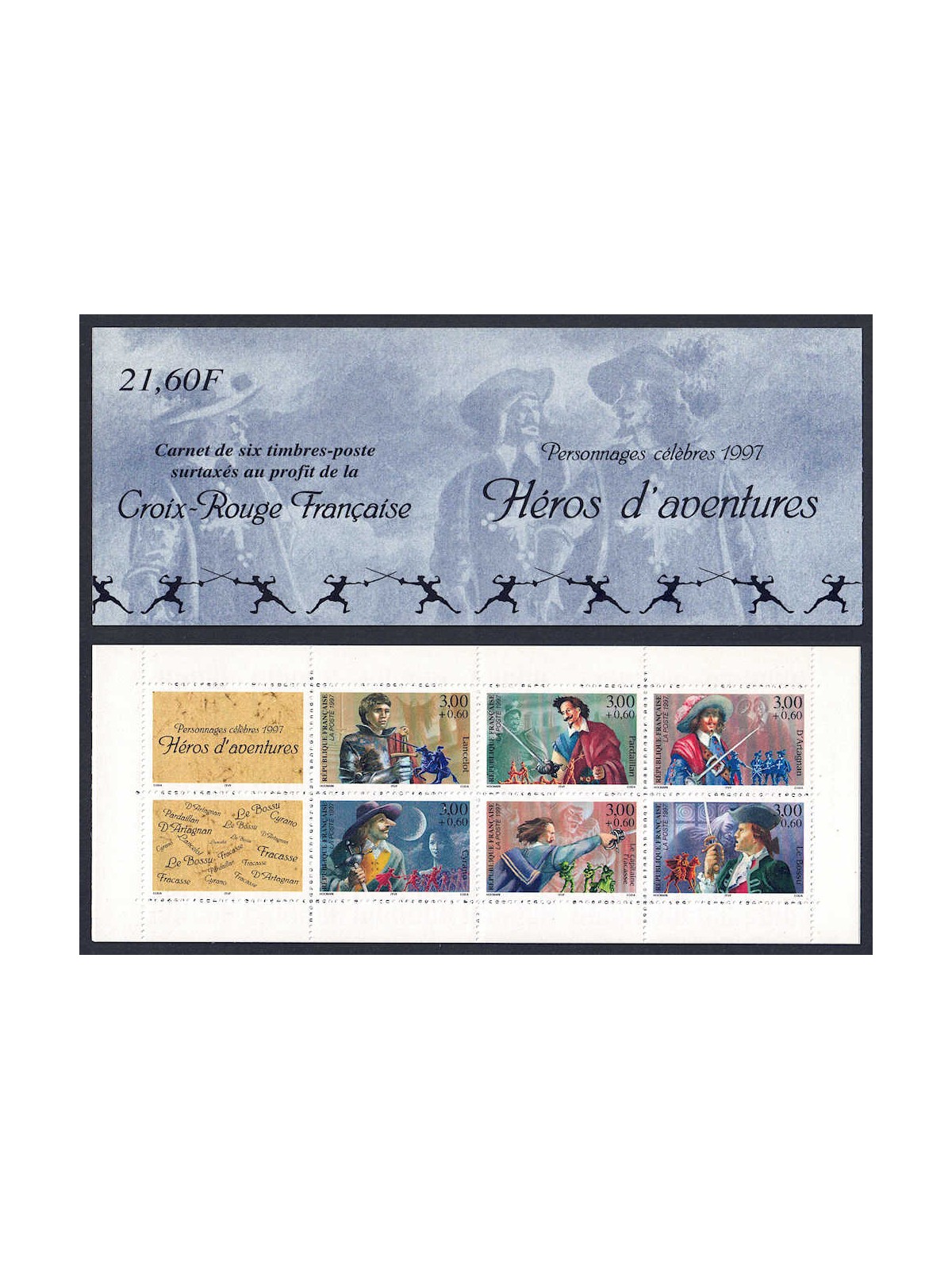 FRANCIA 1997 Eroi d'avventure LB MNH**