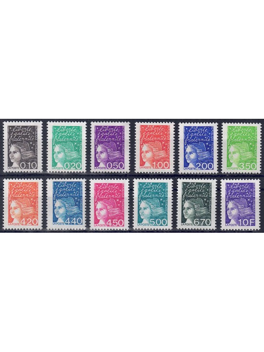 FRANCE 1997 Marianne of 14 July 12v MNH**