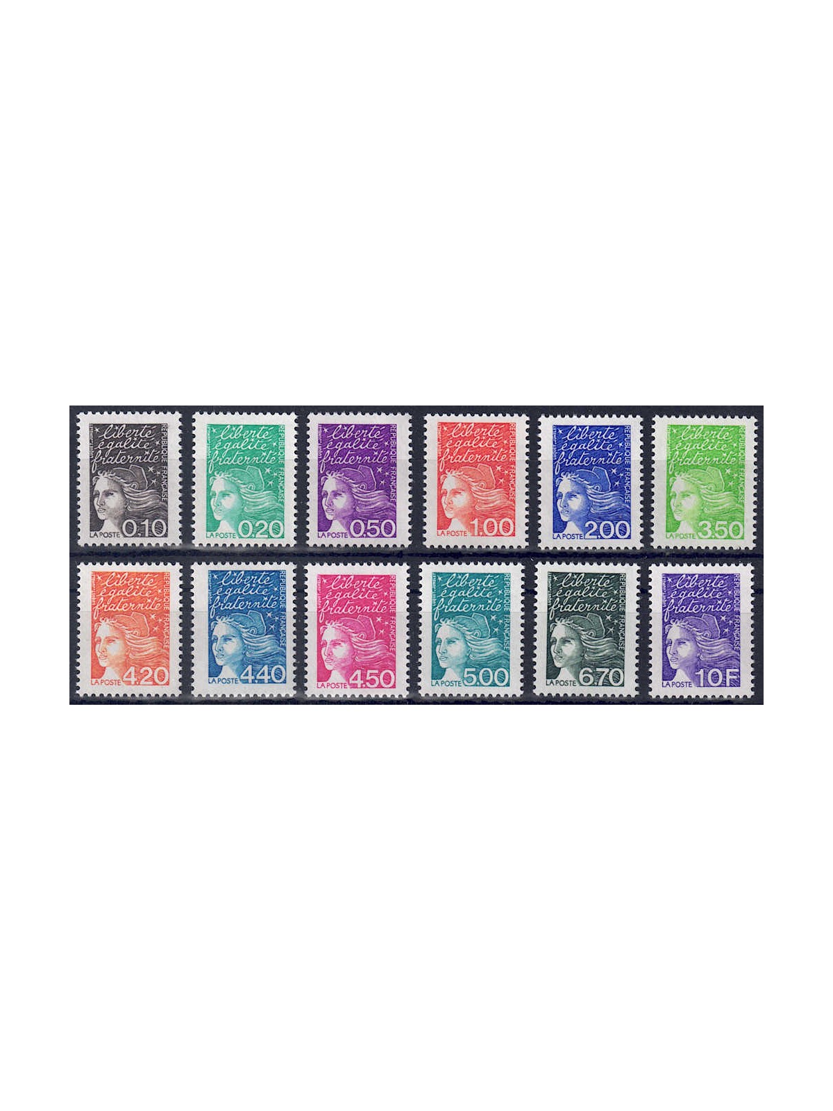 FRANCIA 1997 Marianna del 14 Luglio 12v MNH**