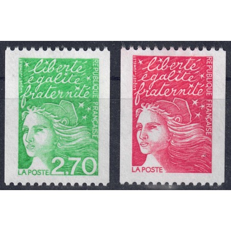 FRANCIA 1997 Marianna del 14 Luglio (da rotoli) 2v MNH**