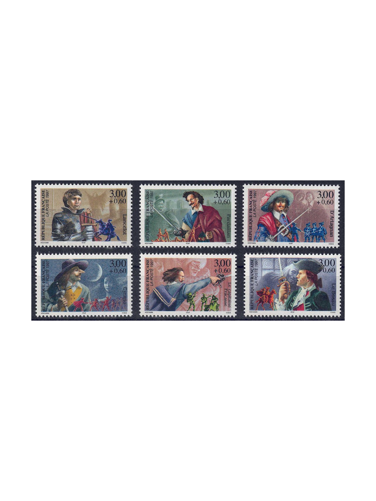 FRANCE 1997 Adventure heroes 6v MNH**