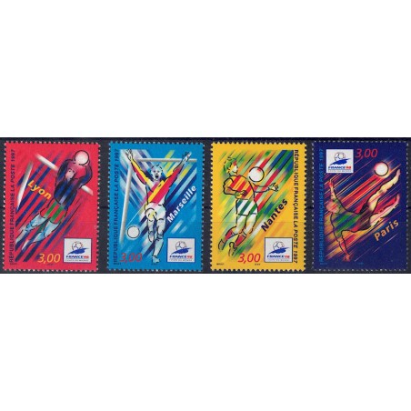 FRANCE 1997 World Cup 4v MNH**