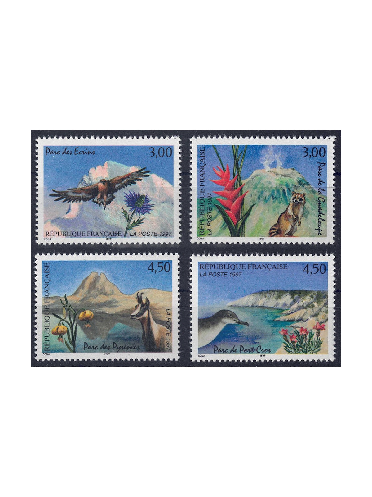 FRANCE 1997 Nature in France (12th series) 4v MNH**