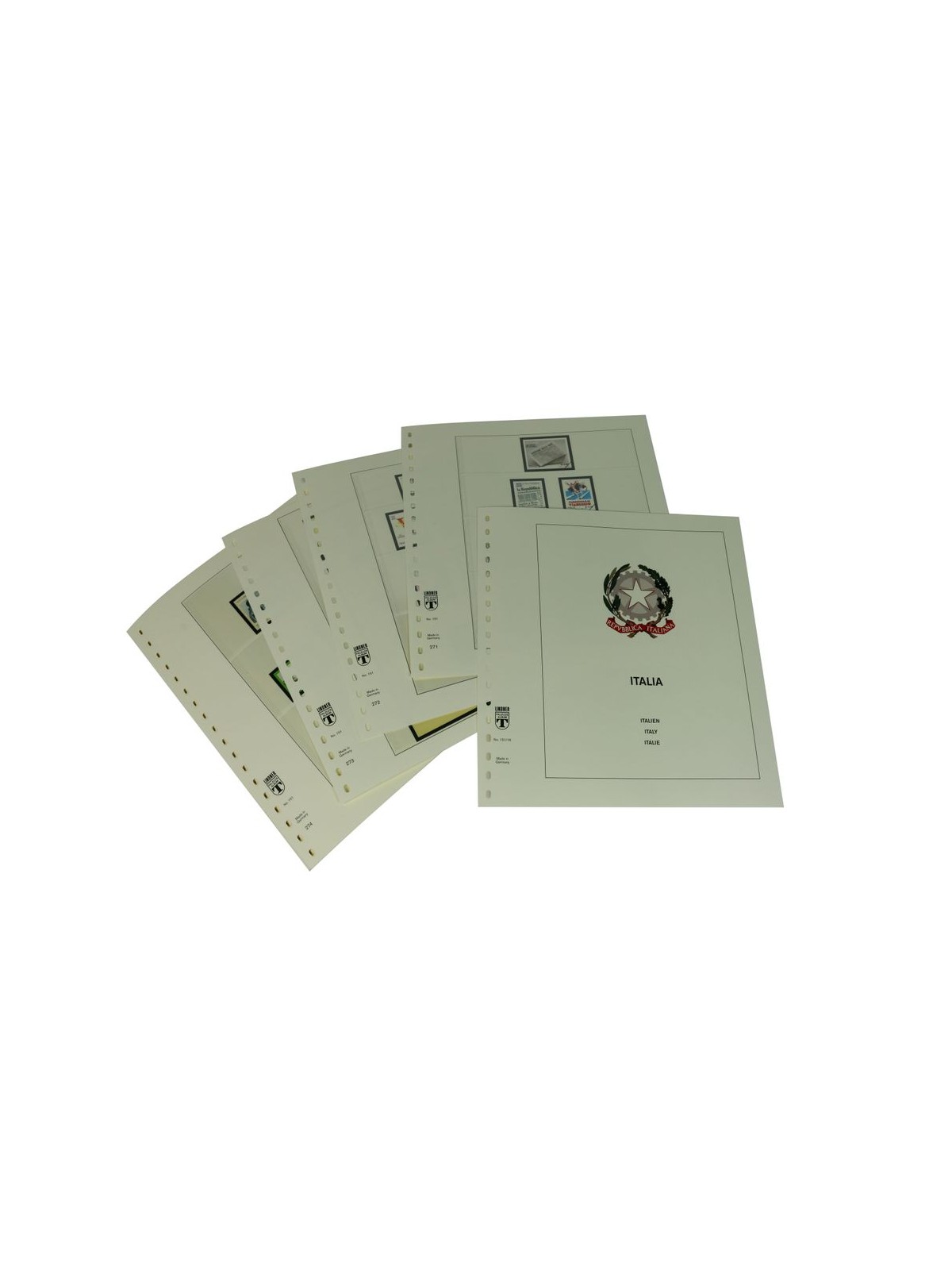 ITALIA 2004/2005 Fogli d'album Lindner per singoli us