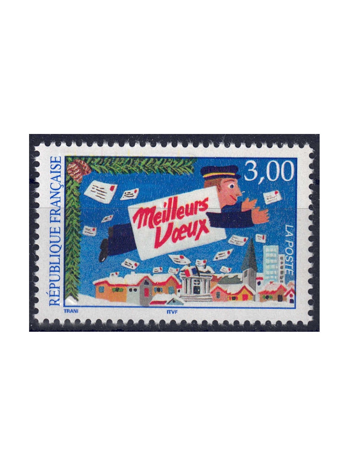 FRANCIA 1997 Francobollo augurale (disegno) MNH**