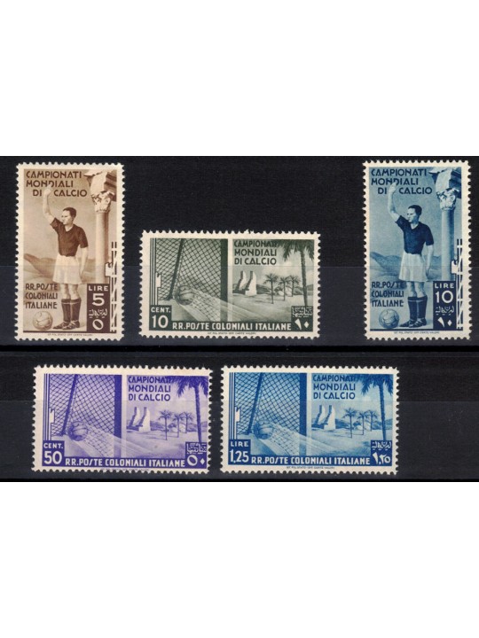 COLONIE EMISSIONI GENERALI 1934 Campionati di calcio 5v MNH**