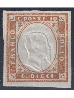 ITALIA REGNO 1861 Matraire (10c bruno) MNH**