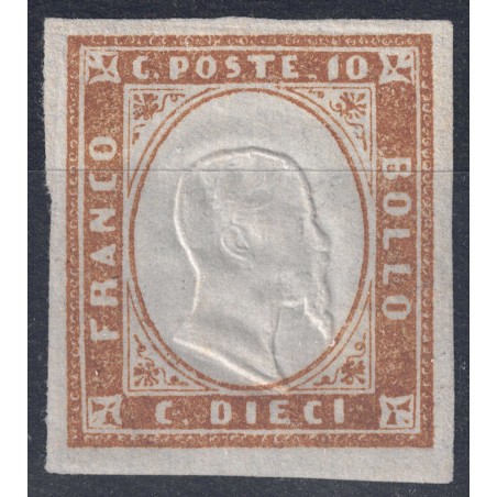 ITALY KINGDOM 1861 Matraire (10c brown) MNH**