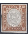 ITALY KINGDOM 1861 Matraire (10c brown) MNH**
