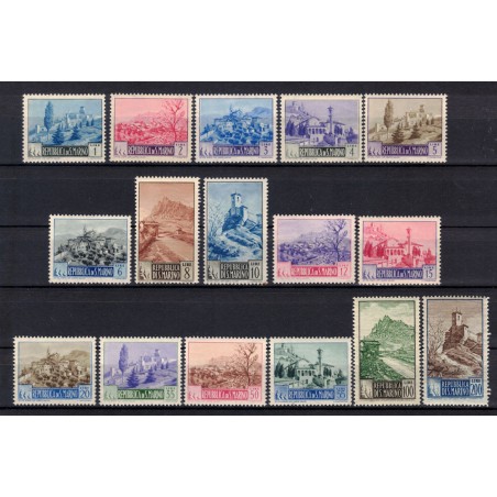SAN MARINO 1949-50 Paesaggi 16v MNH**