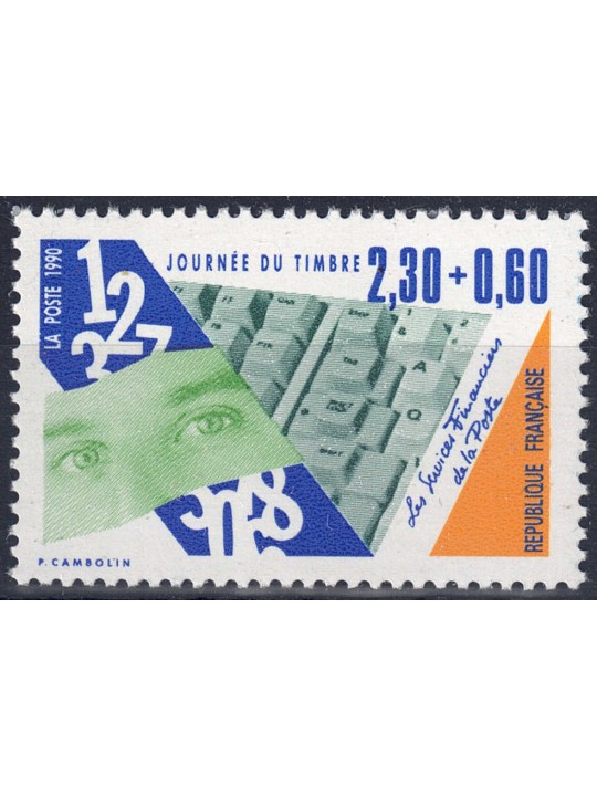 FRANCIA 1990 Giornata del francobollo MNH**